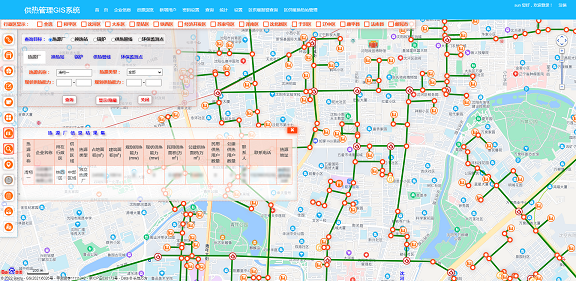 城市供熱管網GIS系統